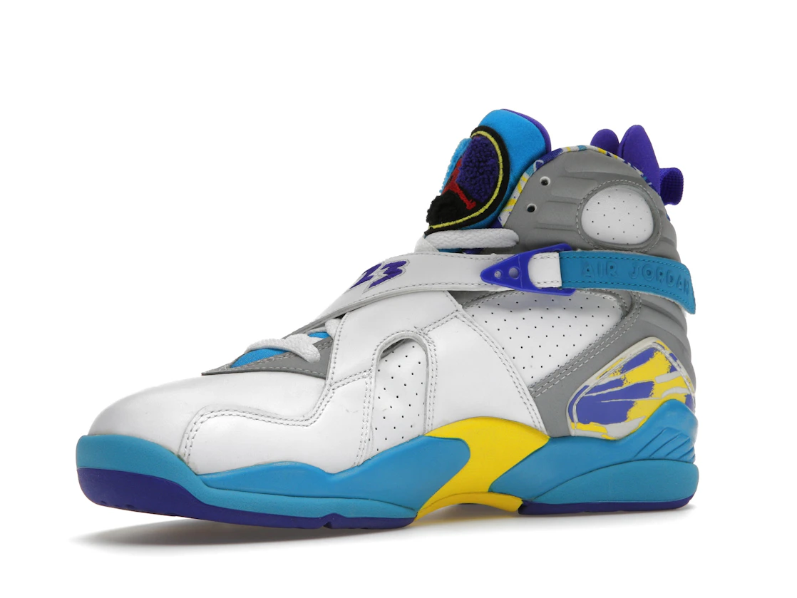 Vue 16 de Jordan 8 Retro White Aqua (2007) 