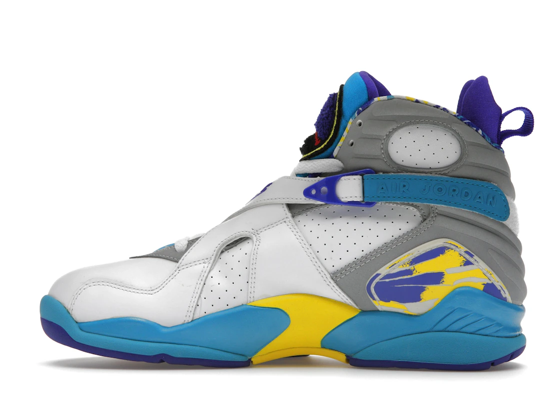 Vue 20 de Jordan 8 Retro White Aqua (2007) 