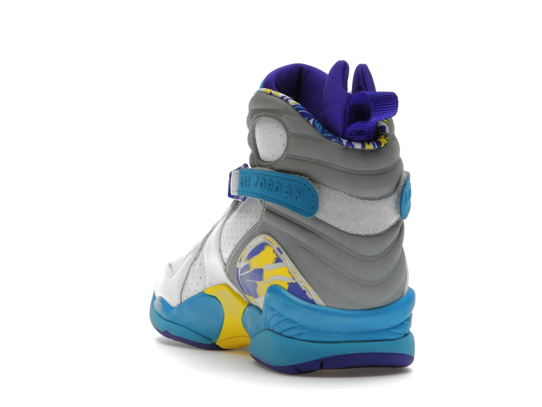 Vue 26 de Jordan 8 Retro White Aqua (2007) 
