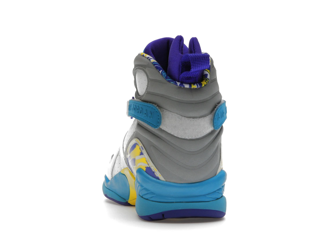 Vue 27 de Jordan 8 Retro White Aqua (2007) 
