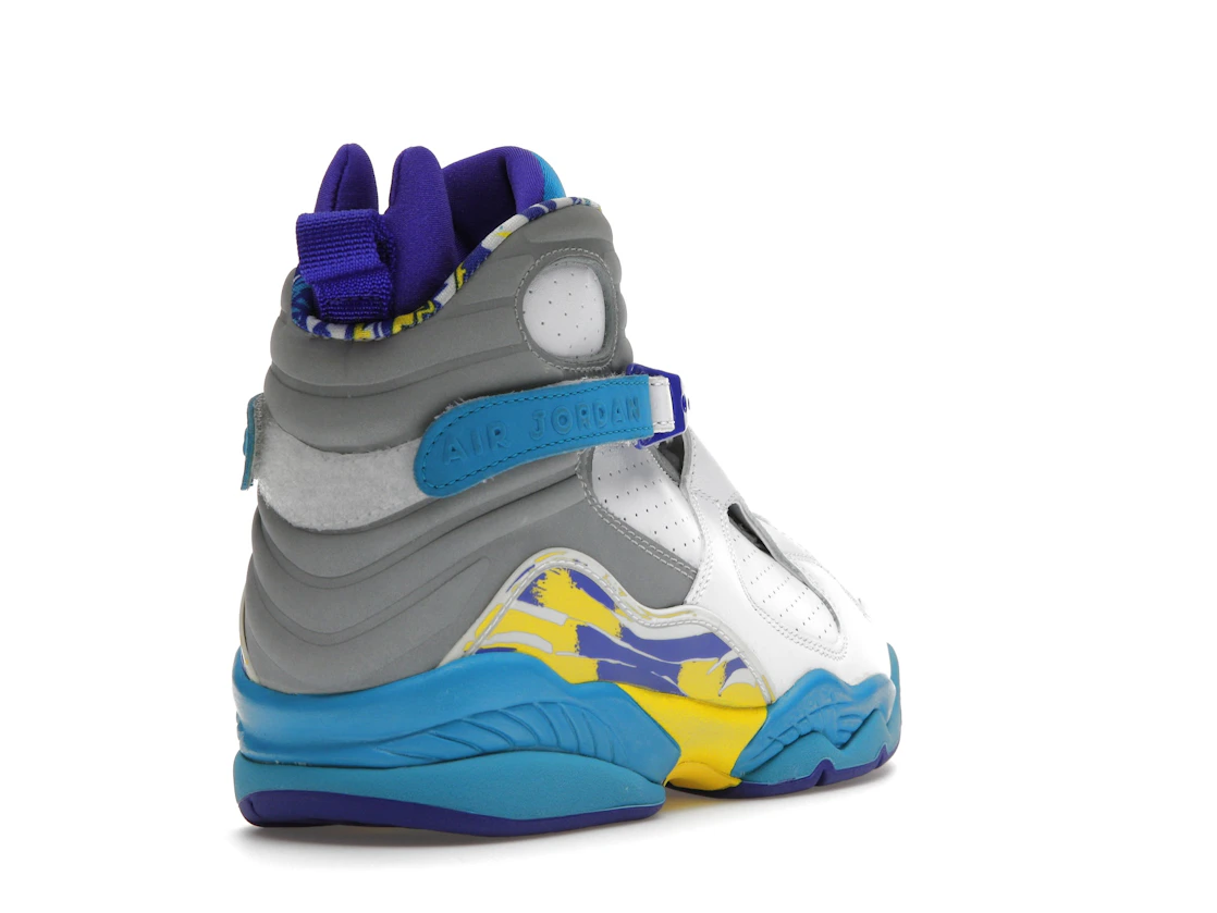 Vue 31 de Jordan 8 Retro White Aqua (2007) 