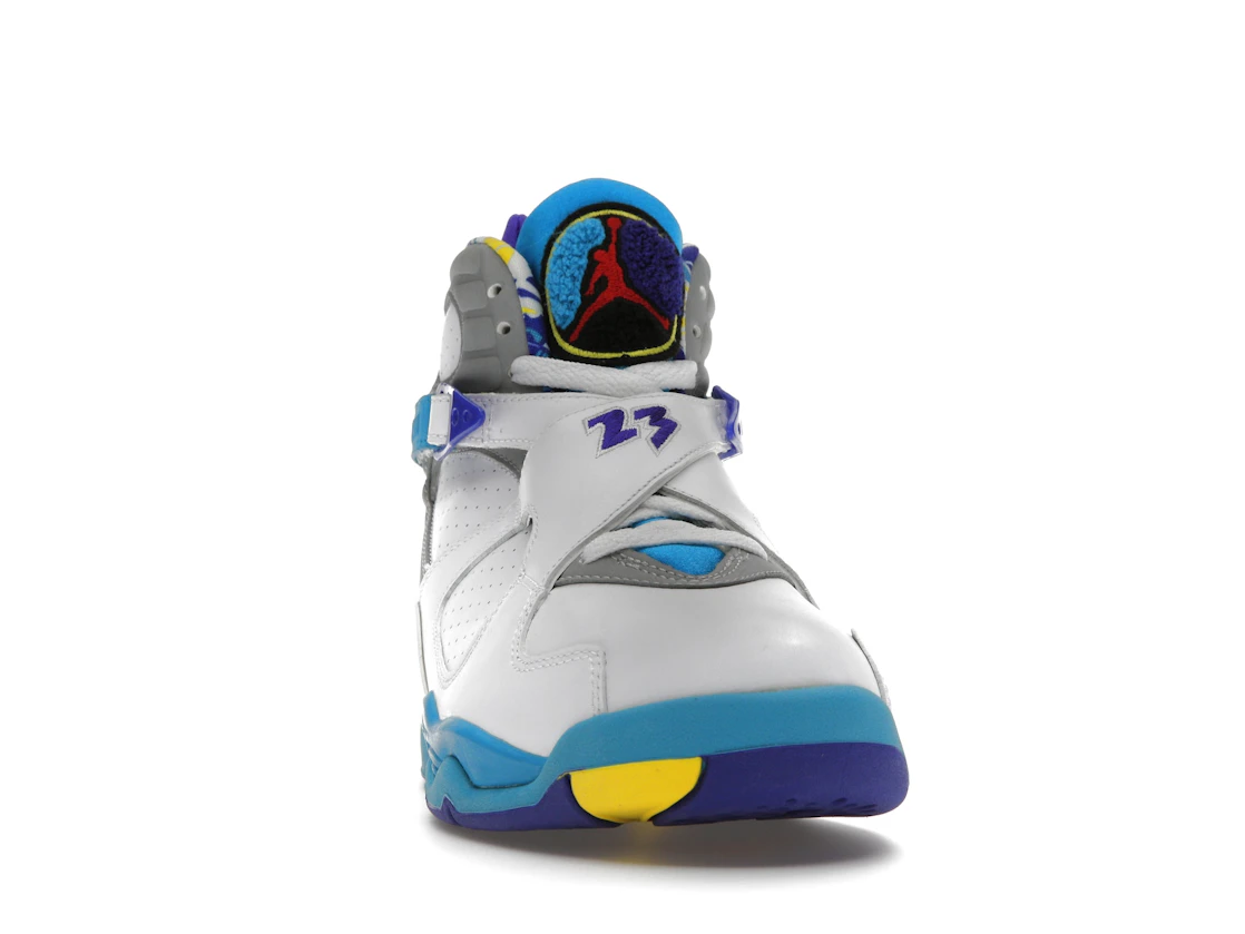 Vue 9 de Jordan 8 Retro White Aqua (2007) 