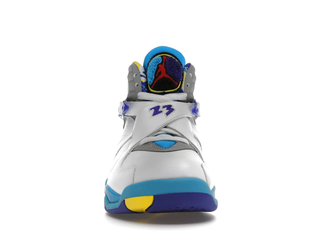 Vue 10 de Jordan 8 Retro White Aqua (2007) 