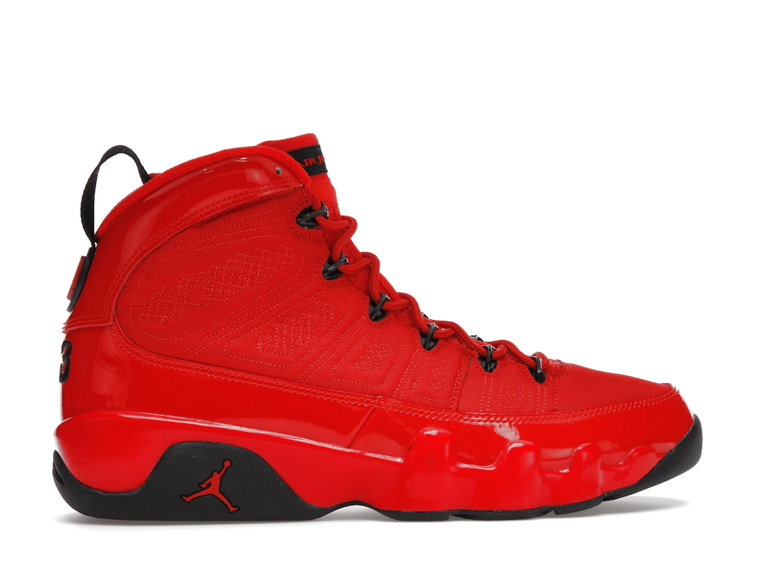 Vue 36 de Jordan 9 Retro Chile Red