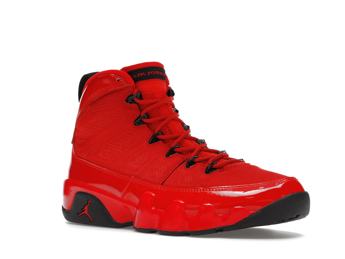 Vue 5 de Jordan 9 Retro Chile Red