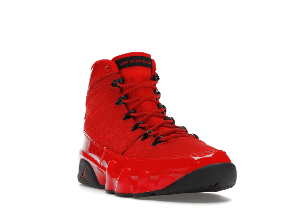 Vue 7 de Jordan 9 Retro Chile Red
