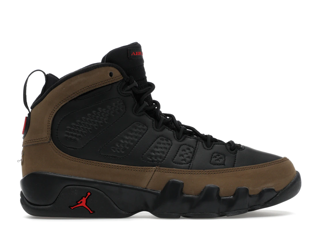 Vue 1 de Jordan 9 Retro Olive (2024) (GS)