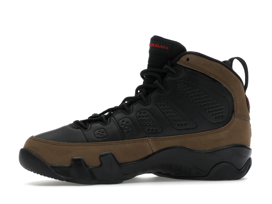 Vue 18 de Jordan 9 Retro Olive (2024) (GS)
