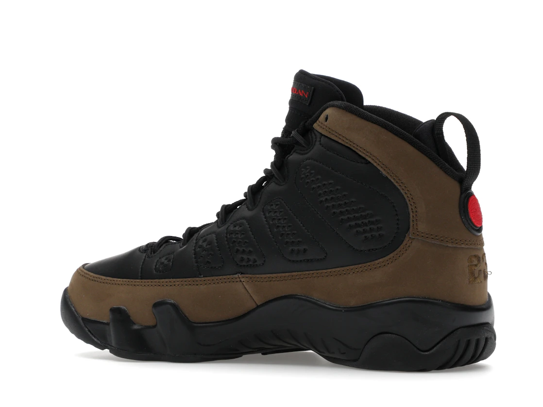 Vue 22 de Jordan 9 Retro Olive (2024) (GS)