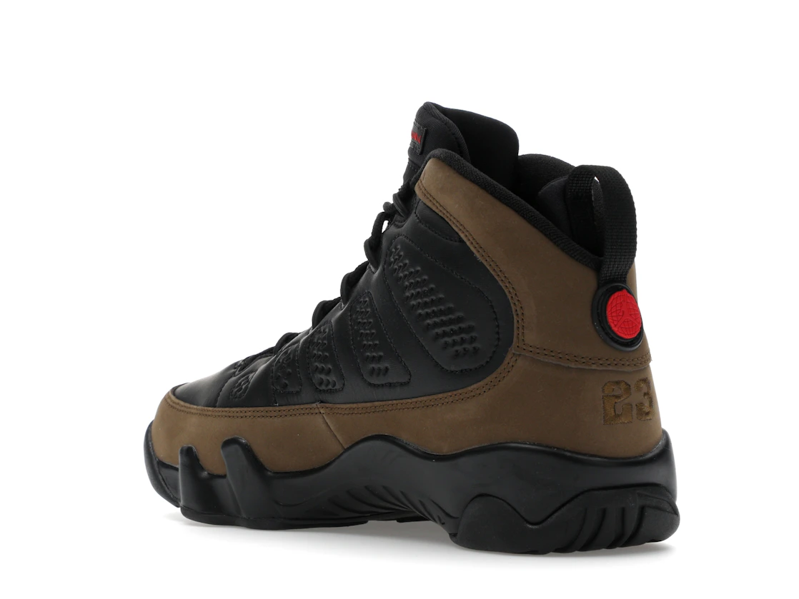 Vue 24 de Jordan 9 Retro Olive (2024) (GS)
