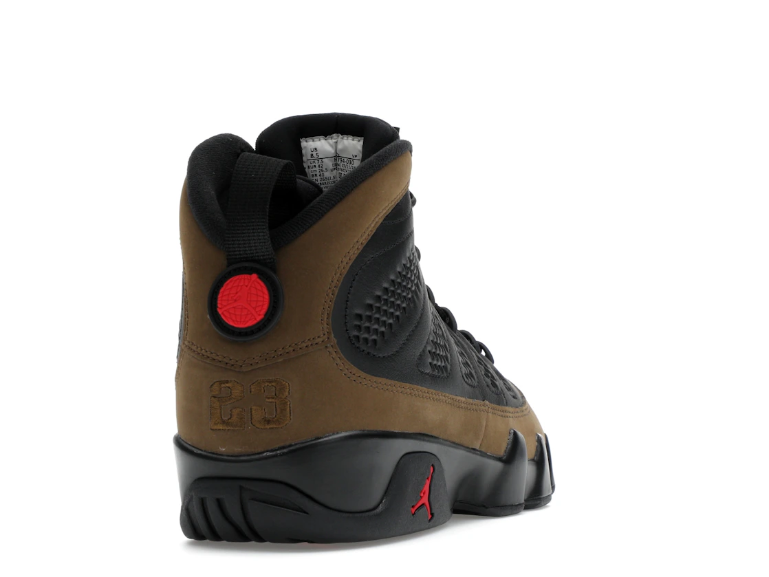 Vue 30 de Jordan 9 Retro Olive (2024)