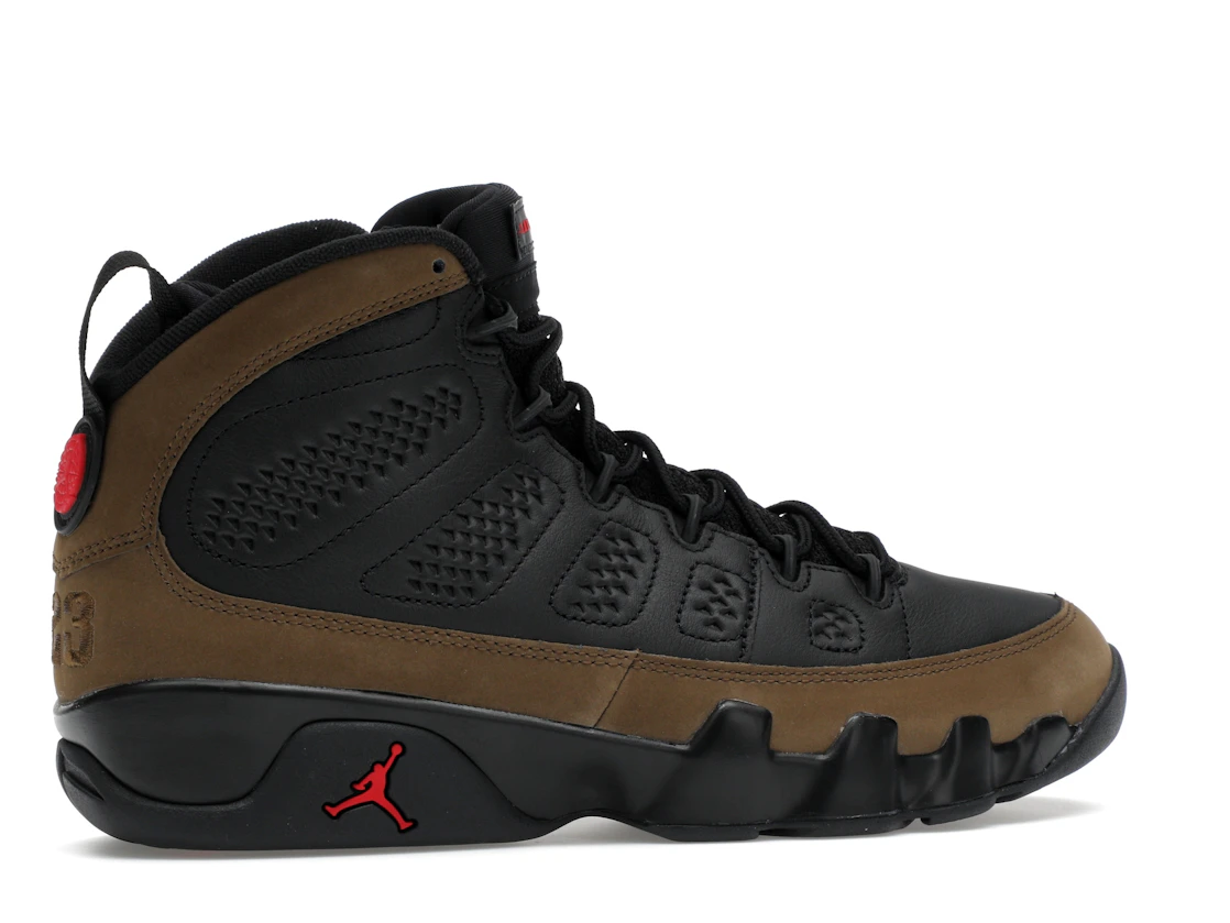 Vue 35 de Jordan 9 Retro Olive (2024)