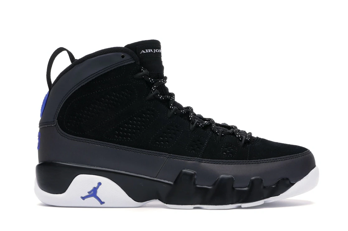 Vue 1 de Jordan 9 Retro Racer Blue