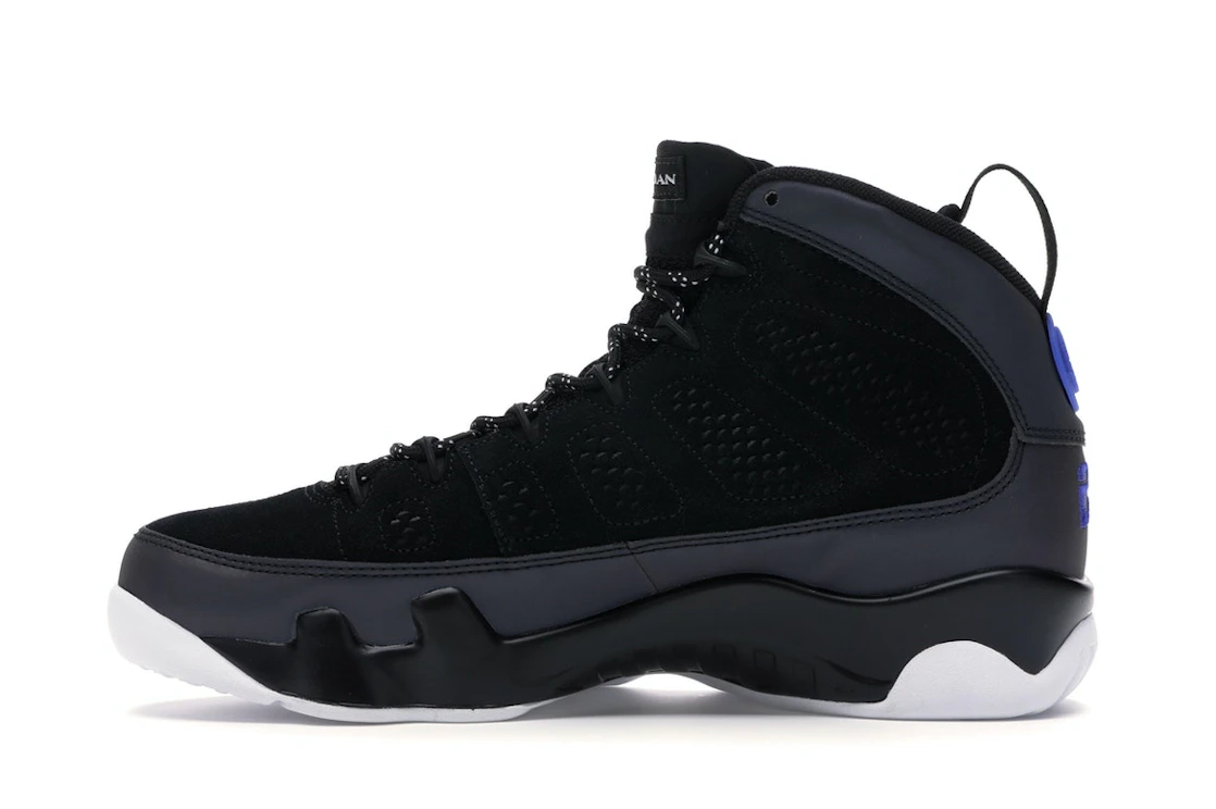 Vue 19 de Jordan 9 Retro Racer Blue