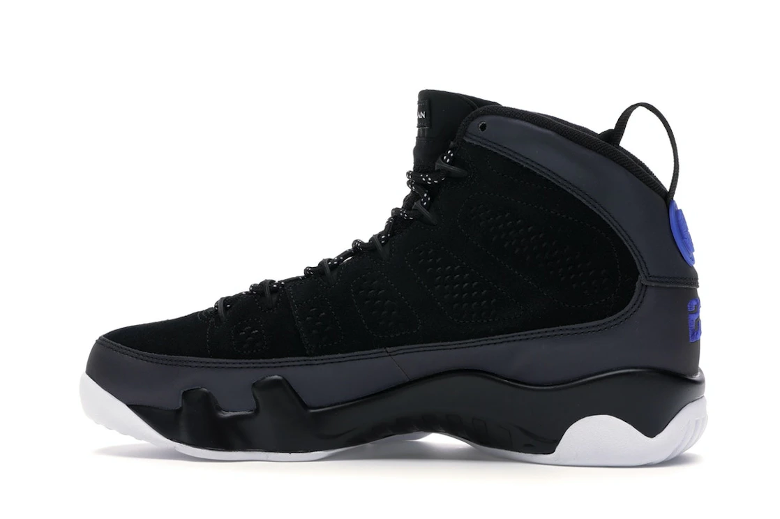Vue 20 de Jordan 9 Retro Racer Blue