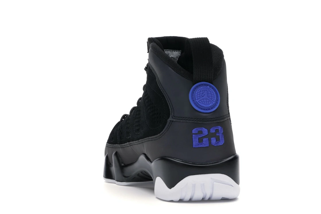 Vue 26 de Jordan 9 Retro Racer Blue