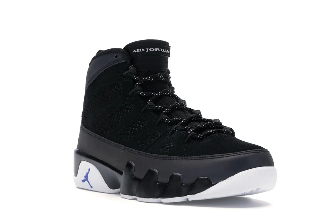 Vue 6 de Jordan 9 Retro Racer Blue