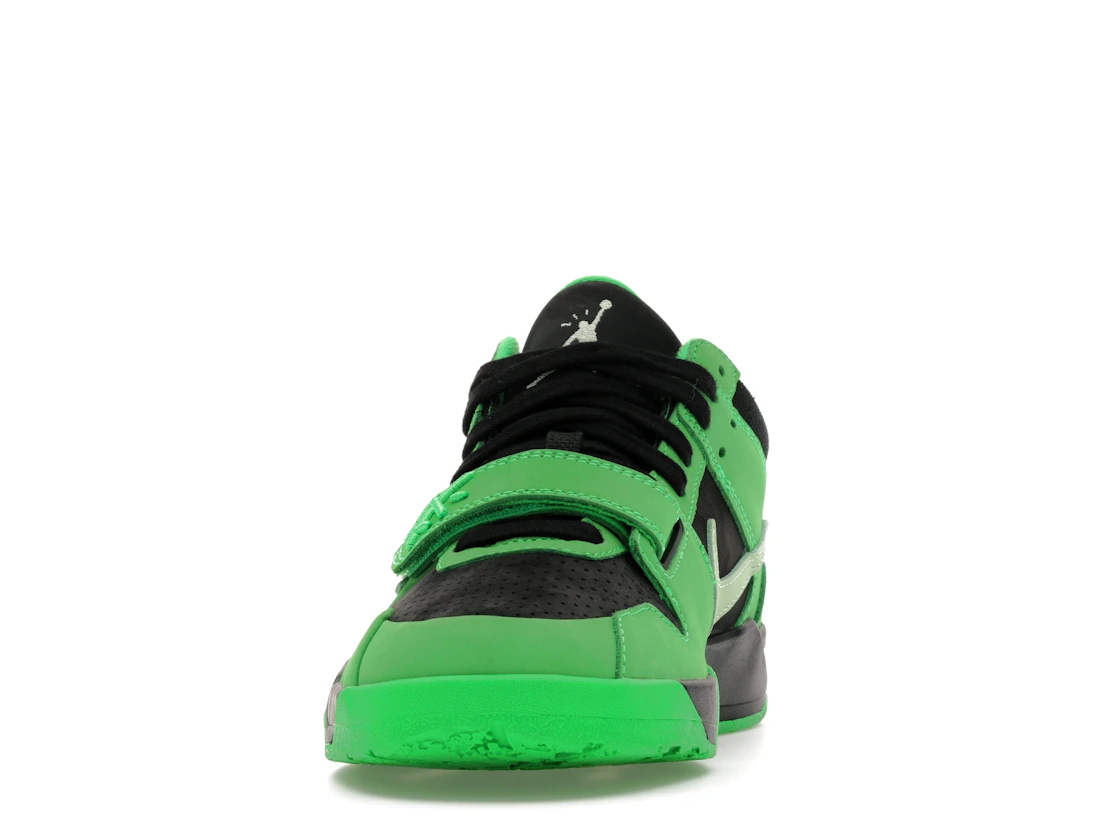 Vue 11 de Jordan CJ1 T-Rexx Travis Scott Green Spark