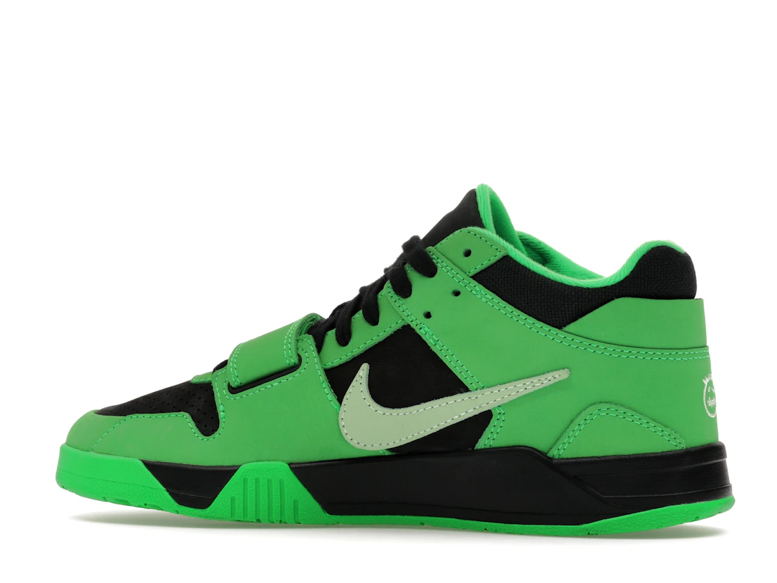 Vue 21 de Jordan CJ1 T-Rexx Travis Scott Green Spark