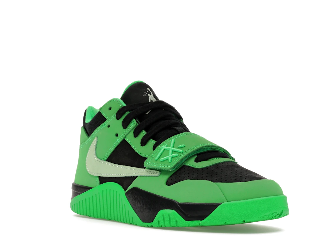 Vue 6 de Jordan CJ1 T-Rexx Travis Scott Green Spark