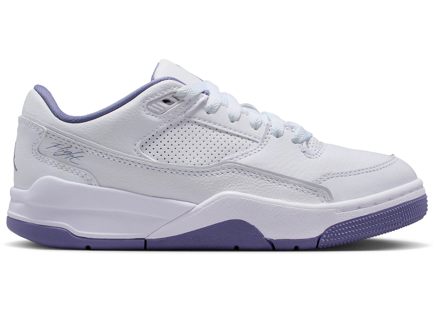 Jordan Flight Court White Dusty Amethyst (GS)