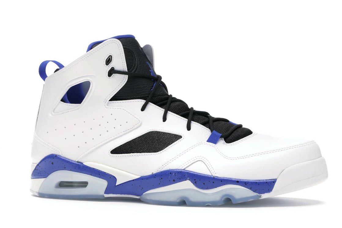 Vue 3 de Jordan Flightclub 91 White Hyper Royal Black