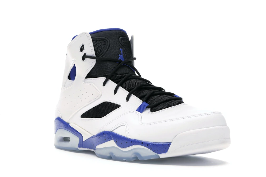 Vue 6 de Jordan Flightclub 91 White Hyper Royal Black