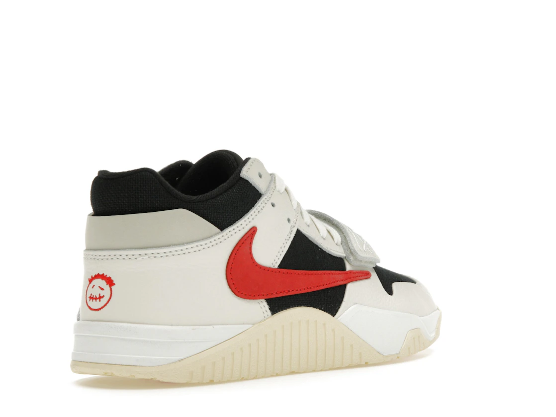 Vue 32 de Jordan Jumpman Jack TR Travis Scott University Red