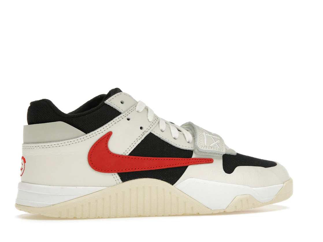 Vue 35 de Jordan Jumpman Jack TR Travis Scott University Red