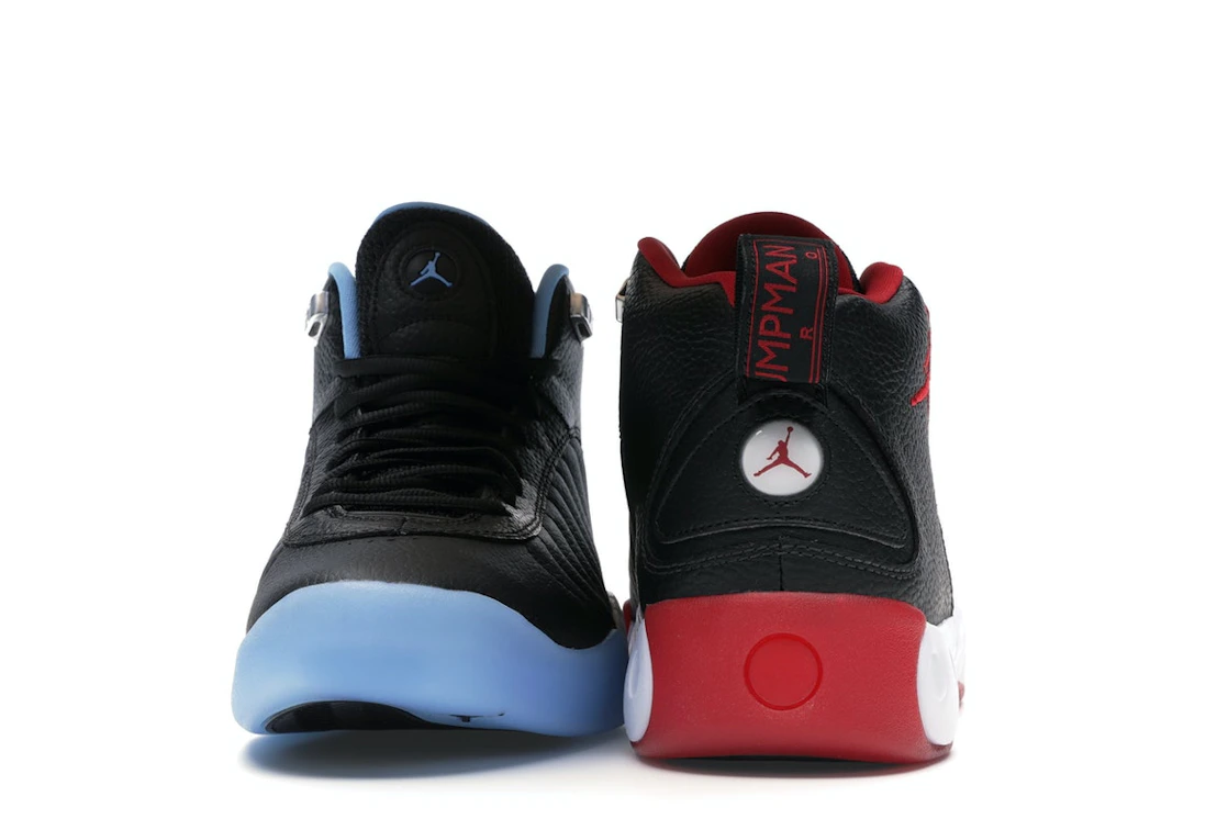 Vue 28 de Jordan Jumpman Pro Black Gym Red University Blue