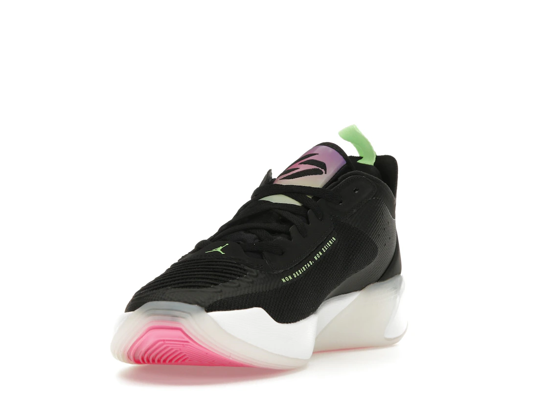 Vue 13 de Jordan Luka 1 Black Lime Glow