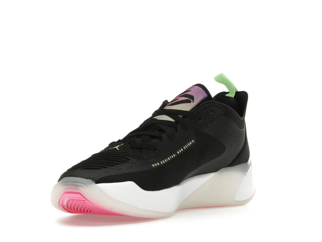 Vue 14 de Jordan Luka 1 Black Lime Glow