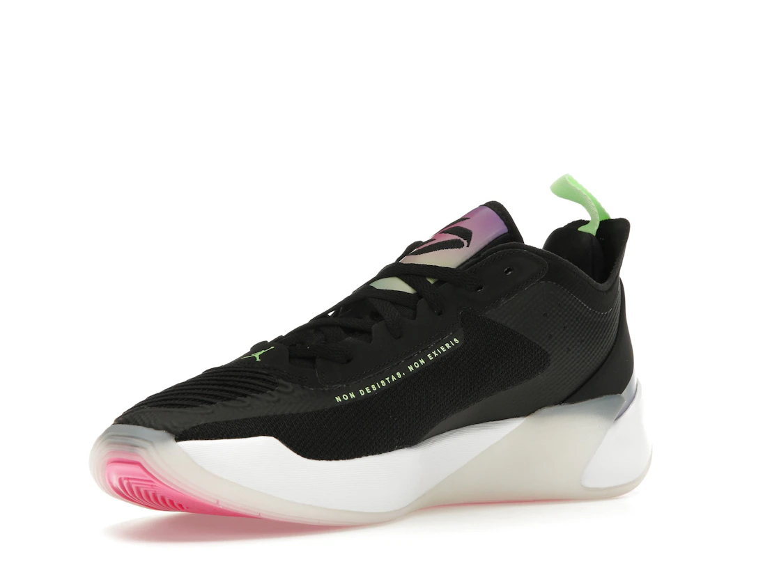 Vue 15 de Jordan Luka 1 Black Lime Glow