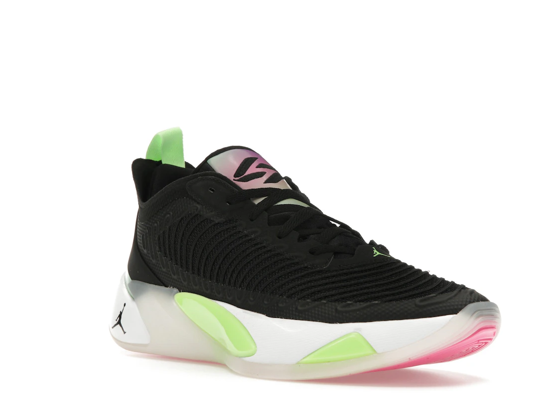 Vue 6 de Jordan Luka 1 Black Lime Glow