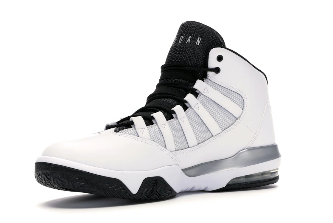 Vue 15 de Jordan Max Aura White Metallic Silver Black