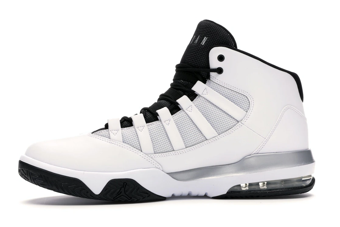 Vue 18 de Jordan Max Aura White Metallic Silver Black