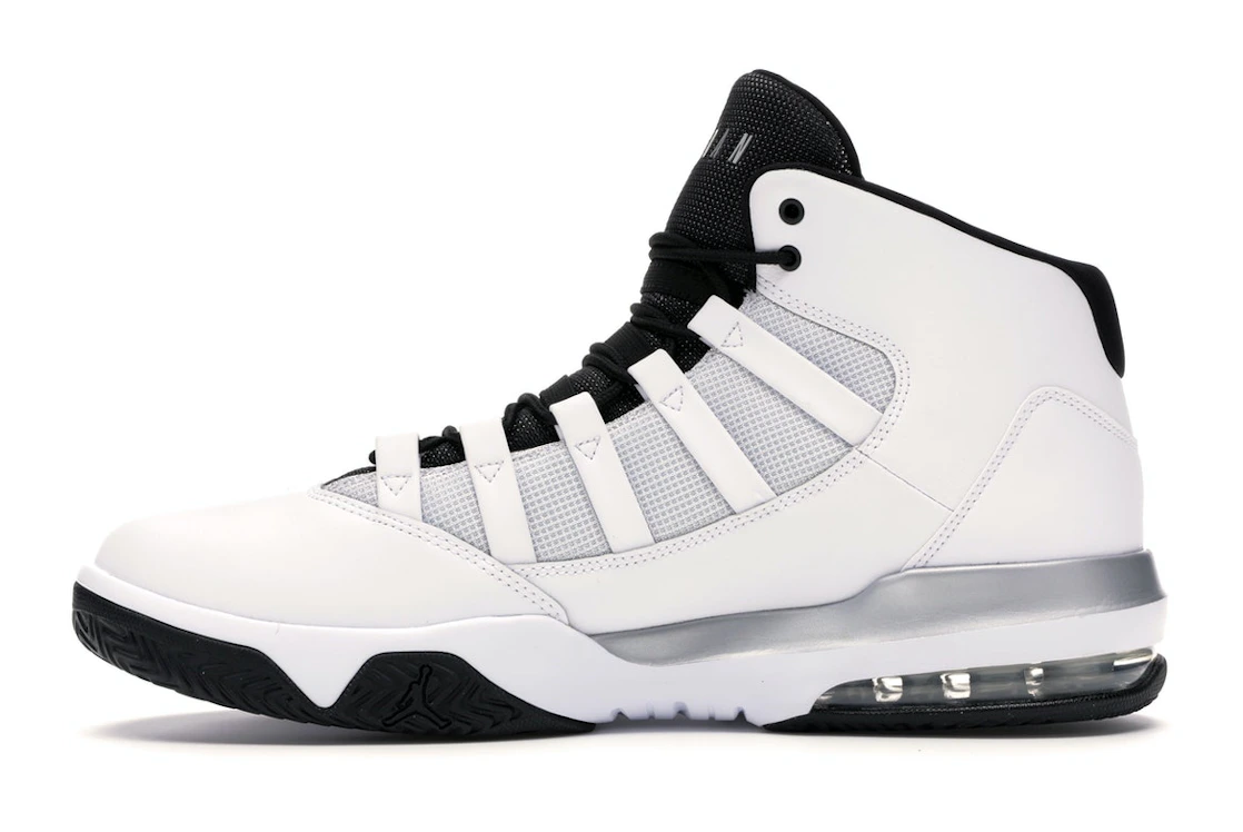 Vue 19 de Jordan Max Aura White Metallic Silver Black