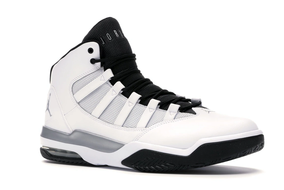 Vue 4 de Jordan Max Aura White Metallic Silver Black