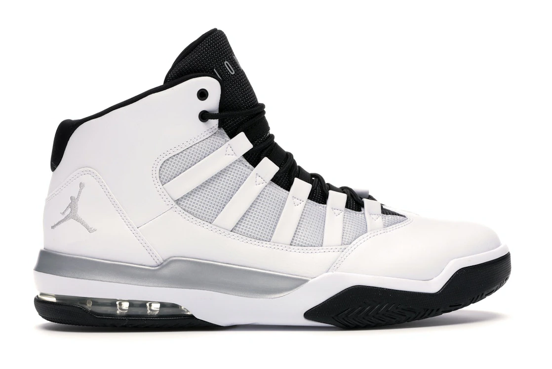 Vue 36 de Jordan Max Aura White Metallic Silver Black