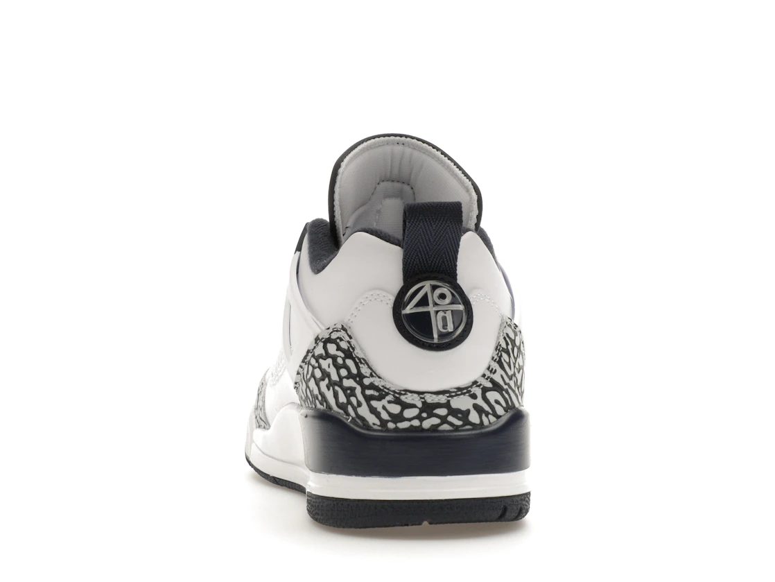 Vue 27 de Jordan Spizike Low Obsidian