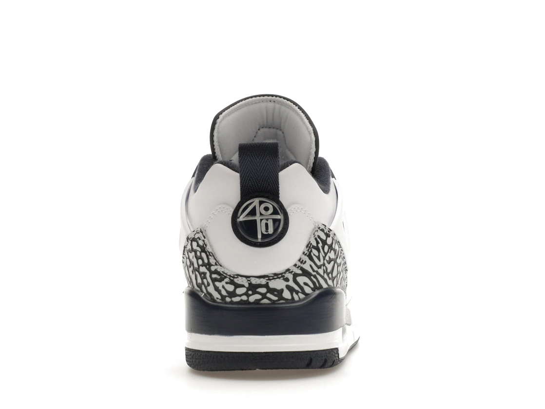Vue 28 de Jordan Spizike Low Obsidian