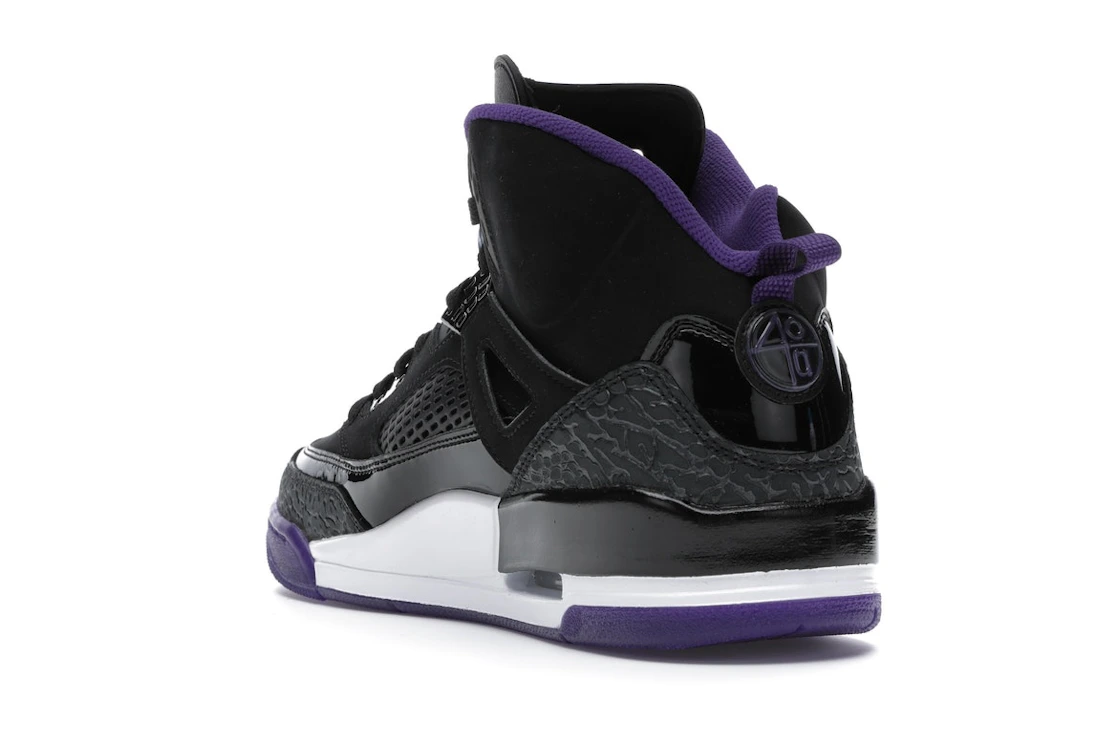 Vue 25 de Jordan Spizike Black Court Purple