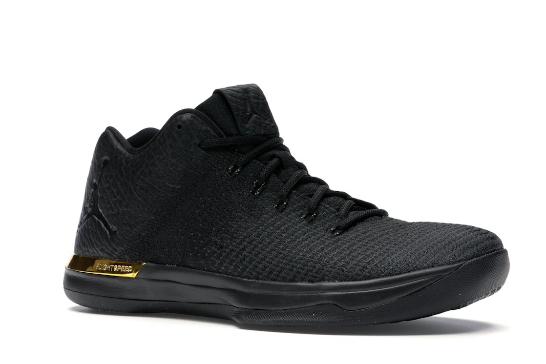 Vue 4 de Jordan XXX1 Low Black Gold