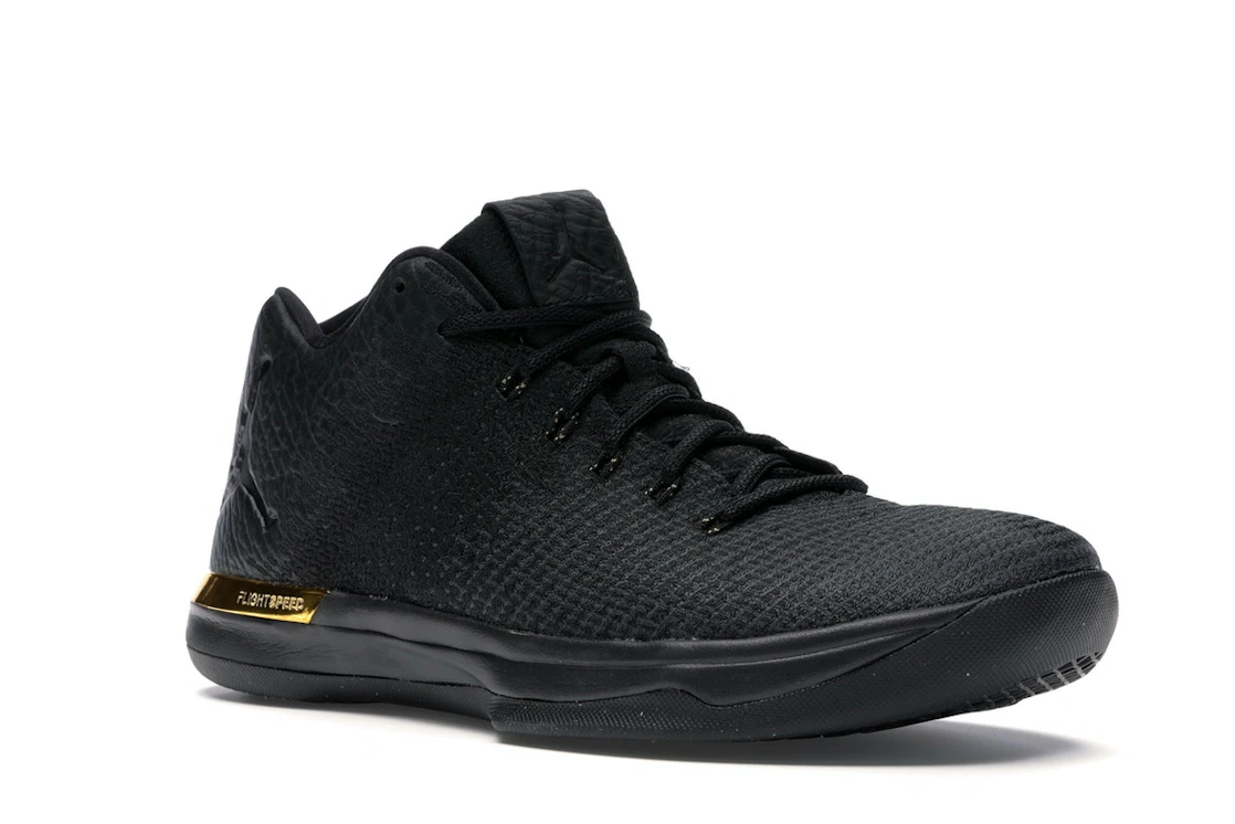 Vue 5 de Jordan XXX1 Low Black Gold