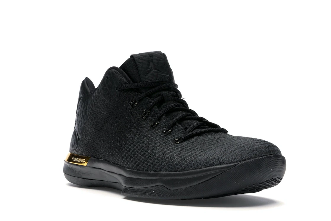 Vue 6 de Jordan XXX1 Low Black Gold
