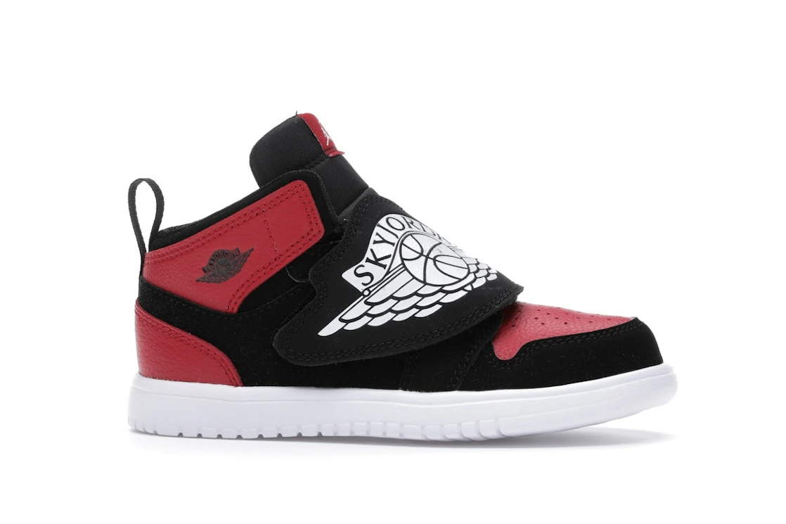 Vue 2 de Sky Jordan 1 Bred (TD)