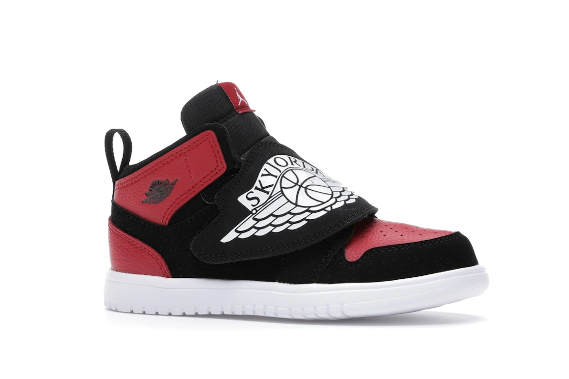 Vue 3 de Sky Jordan 1 Bred (TD)