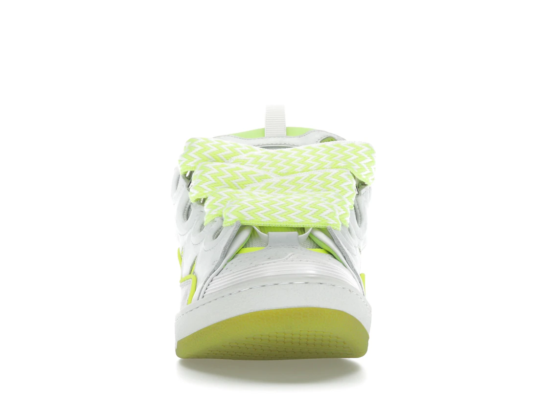 Vue 10 de Lanvin Curb Sneaker White Fluo Yellow