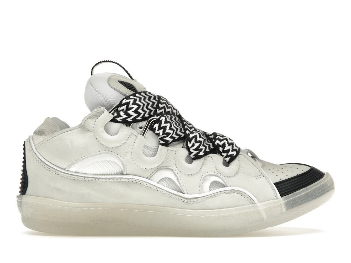 Vue 1 de Lanvin Leather Curb Sneaker White