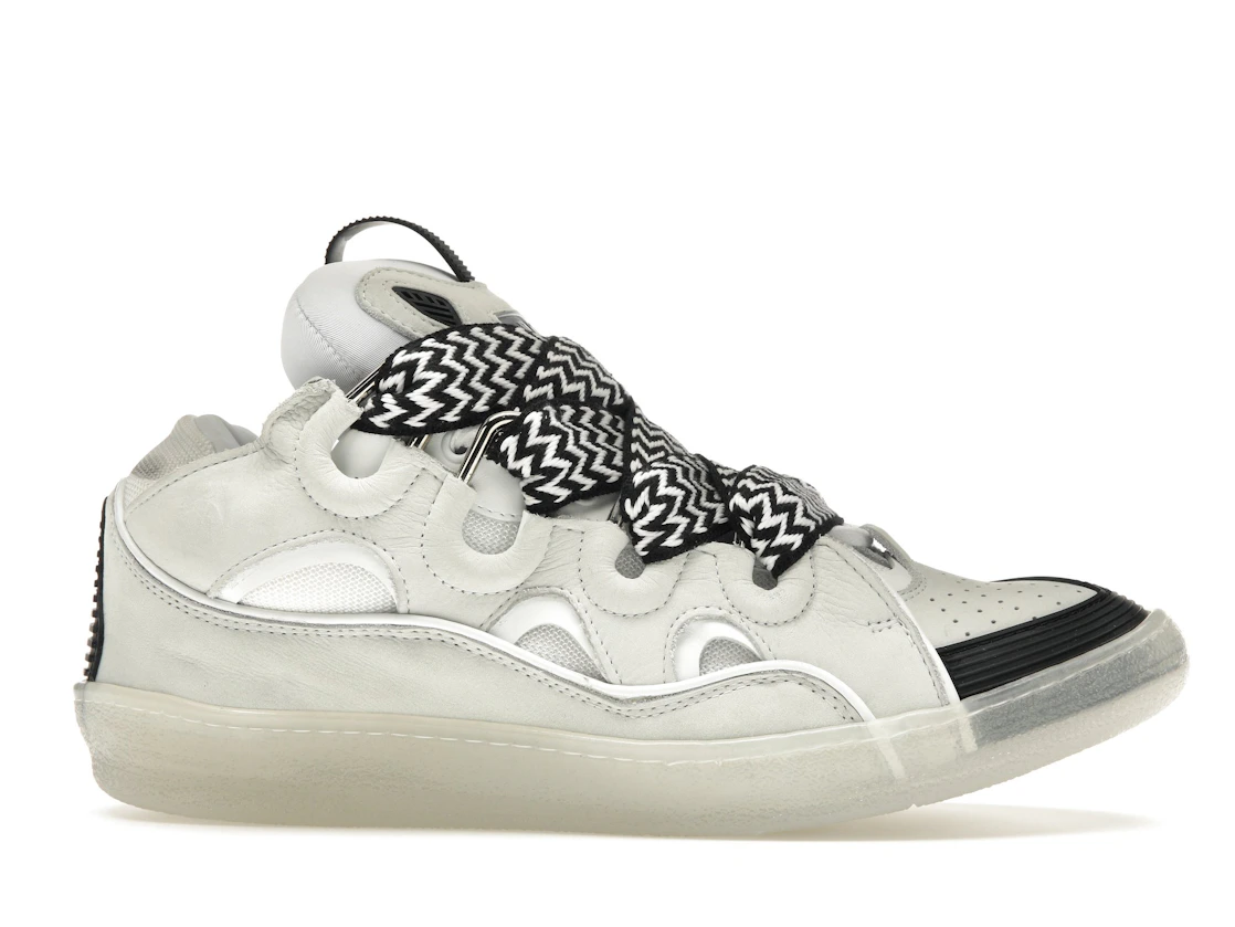 Vue 2 de Lanvin Leather Curb Sneaker White